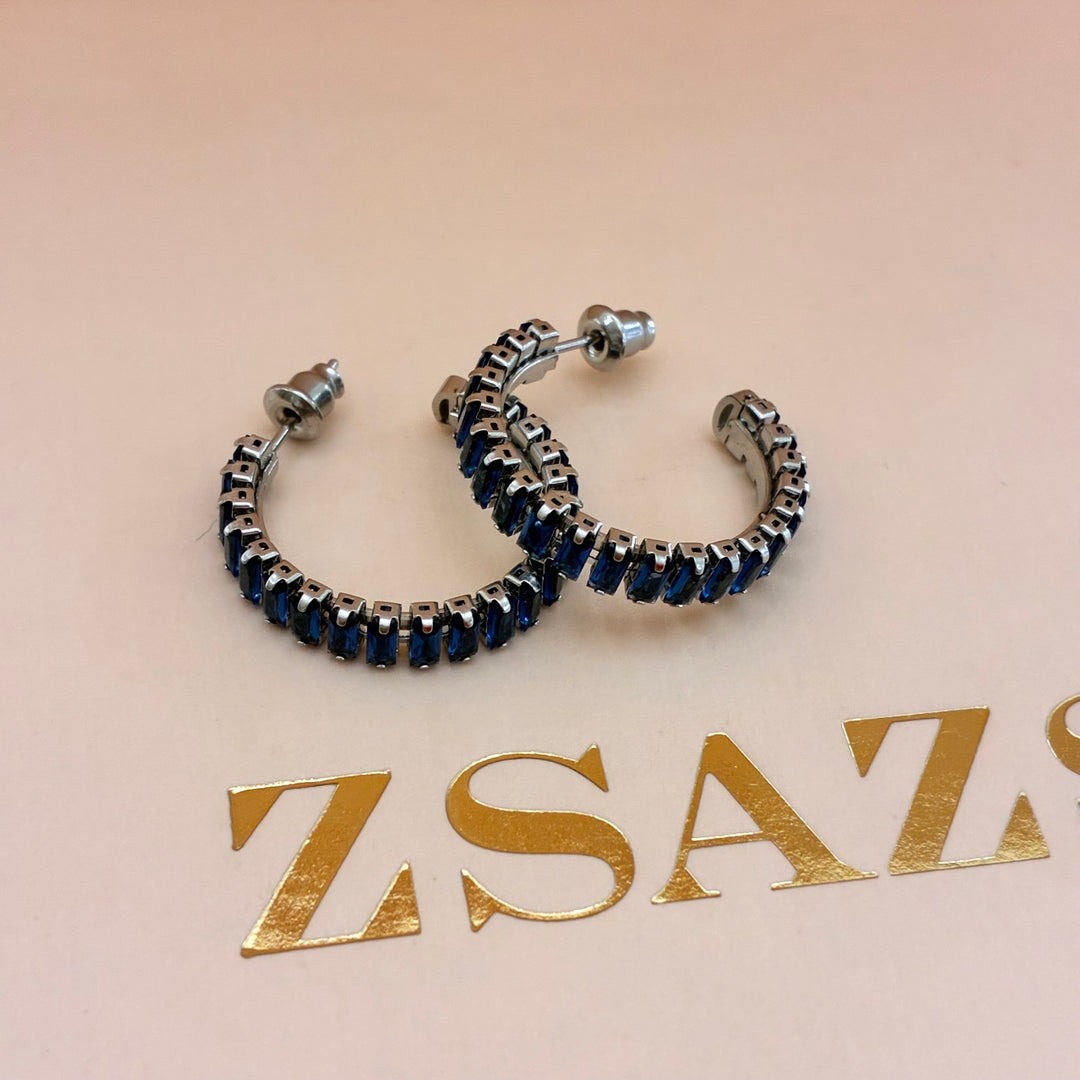 Baguette navy blue stainless steel set