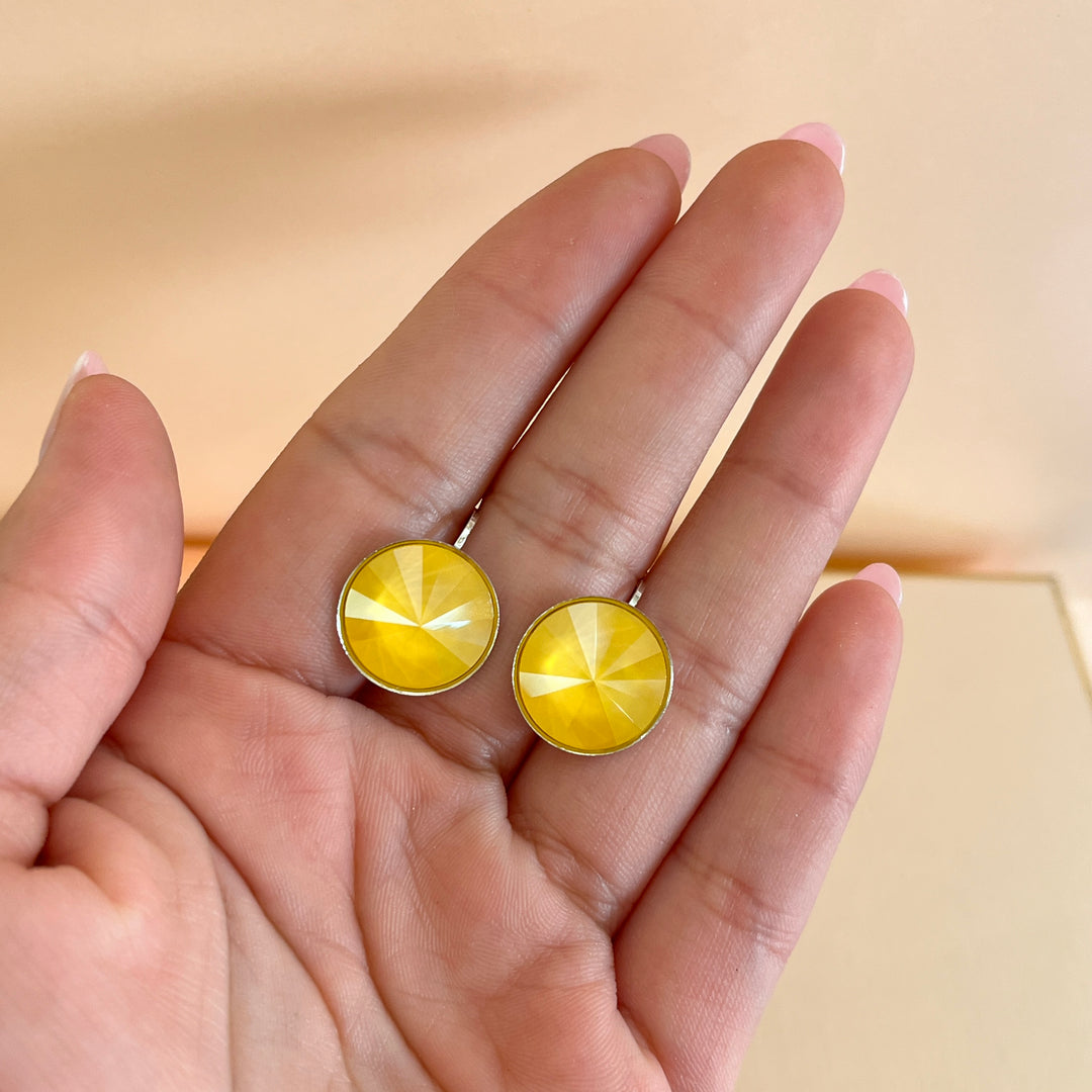 Yellow Swarovski crystals set