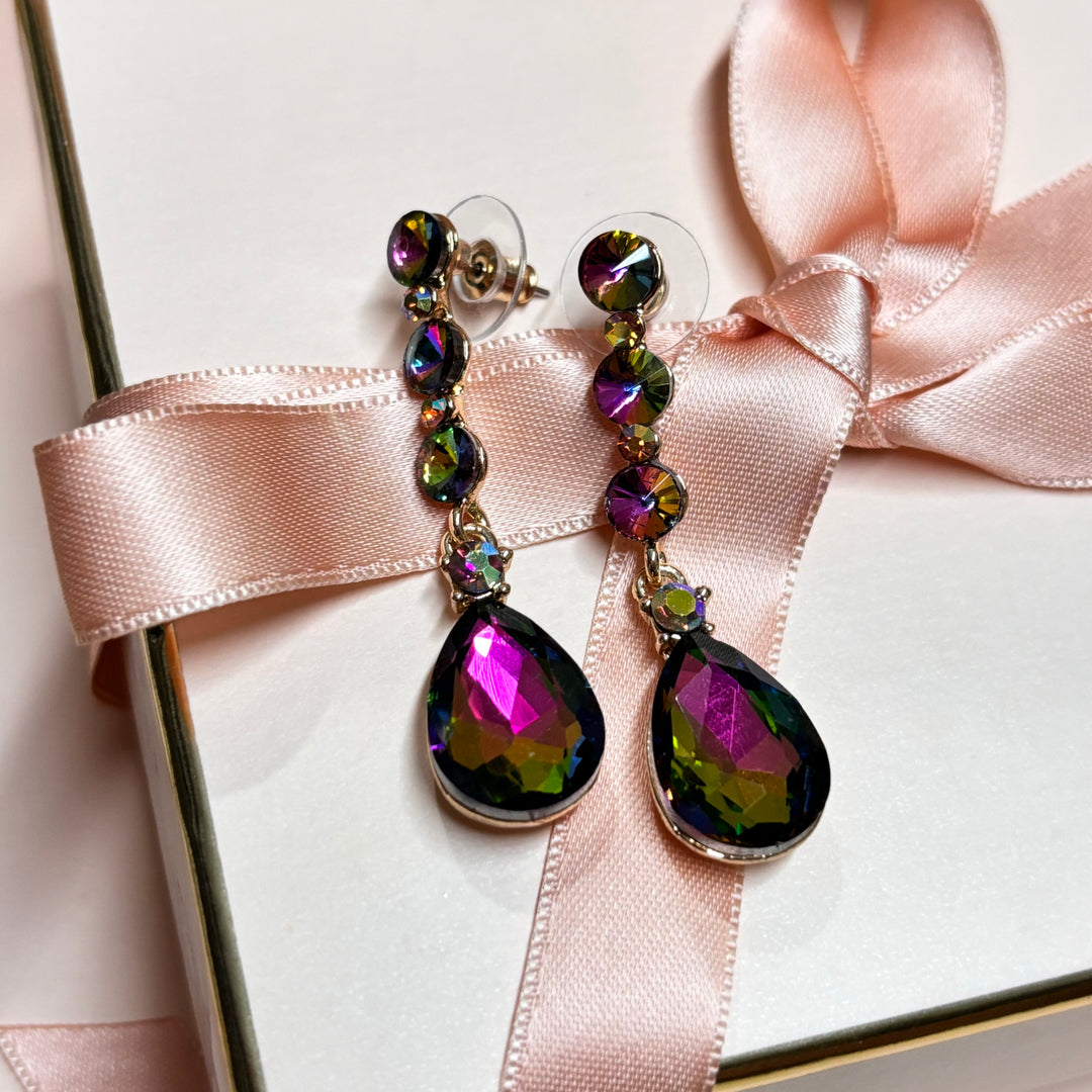 Watermelon teardrop earrings