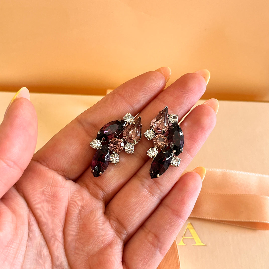 Purple preciosa crystals set