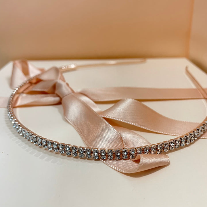 Rose gold Delicate 2 row headband