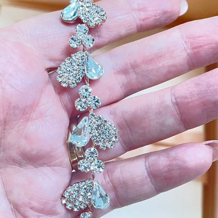 Dainty teardrop rose gold headpiece