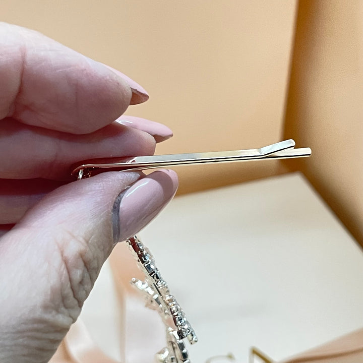 Rose gold 3 leaf headpiece