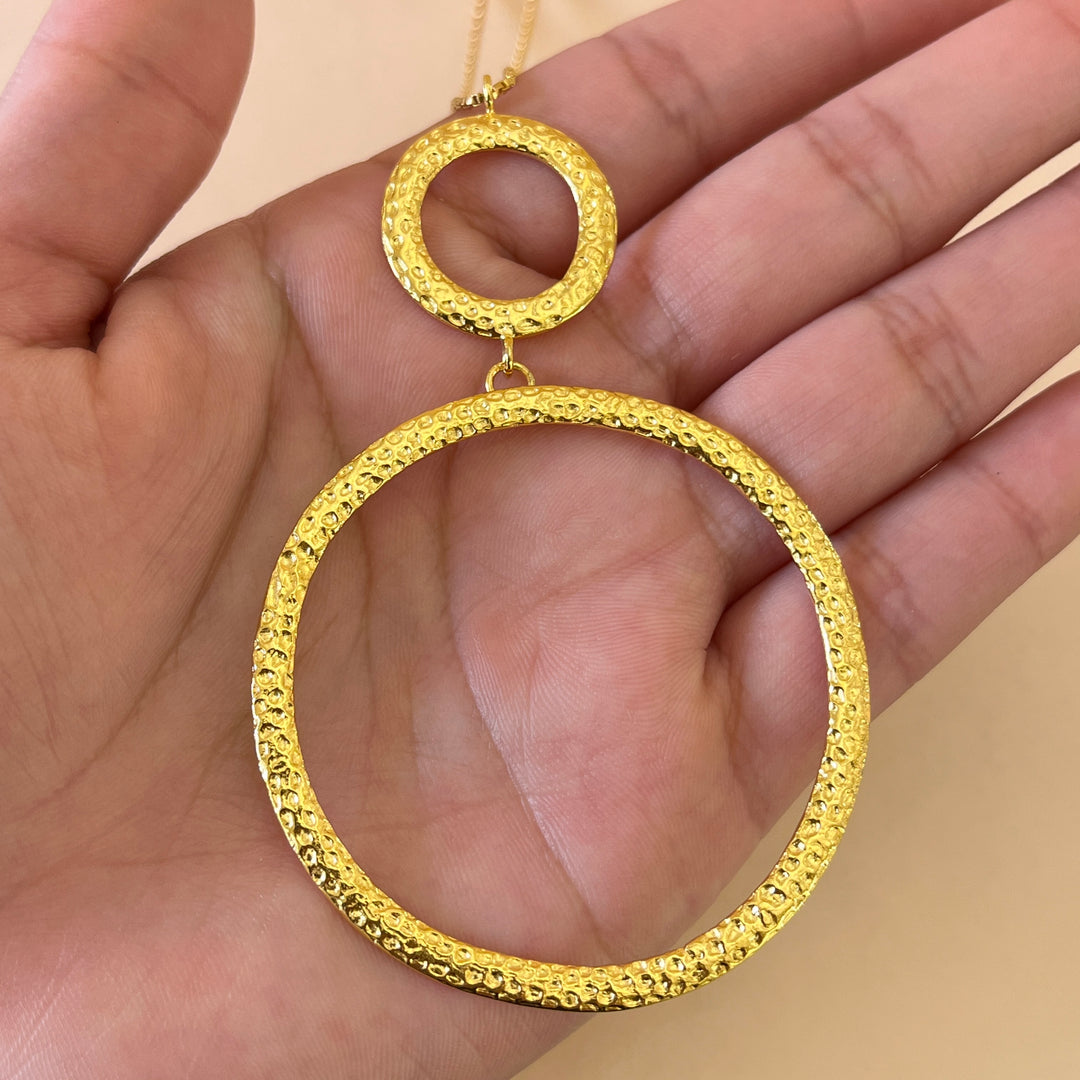 Round gold handmade set