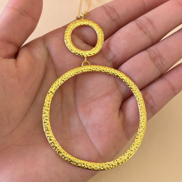 Round gold handmade set