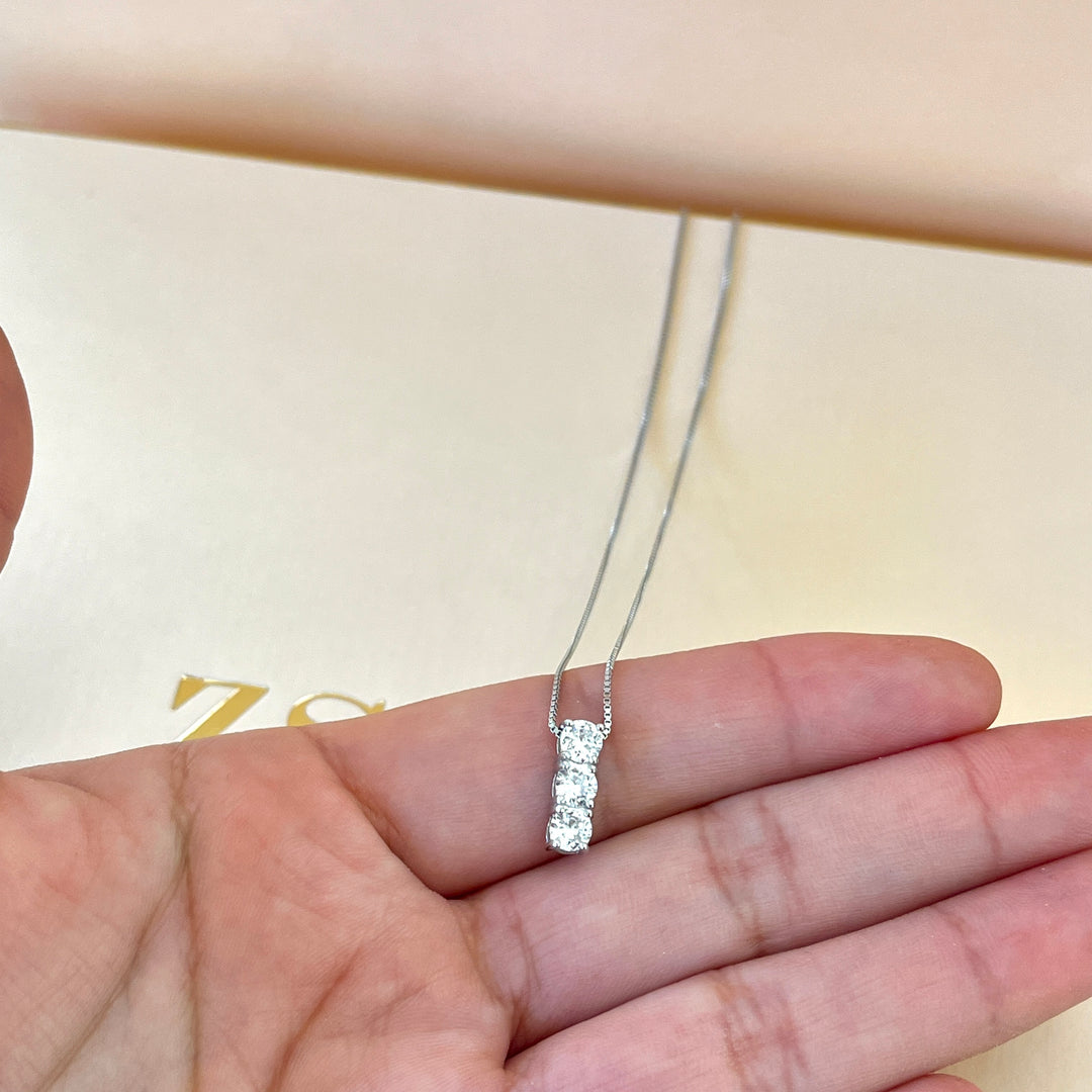 Silver trilogy zircone set