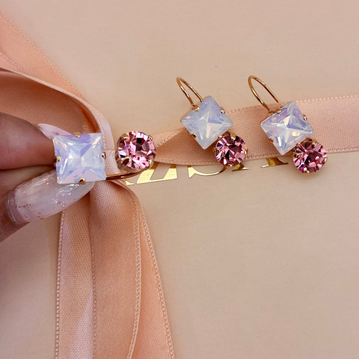 Pink rose gold plated set