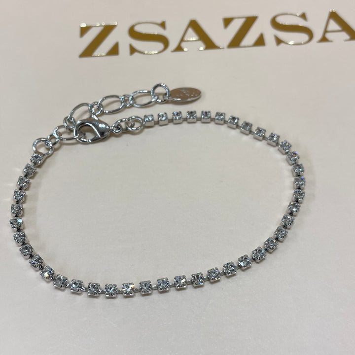 Silver tennis bracelet