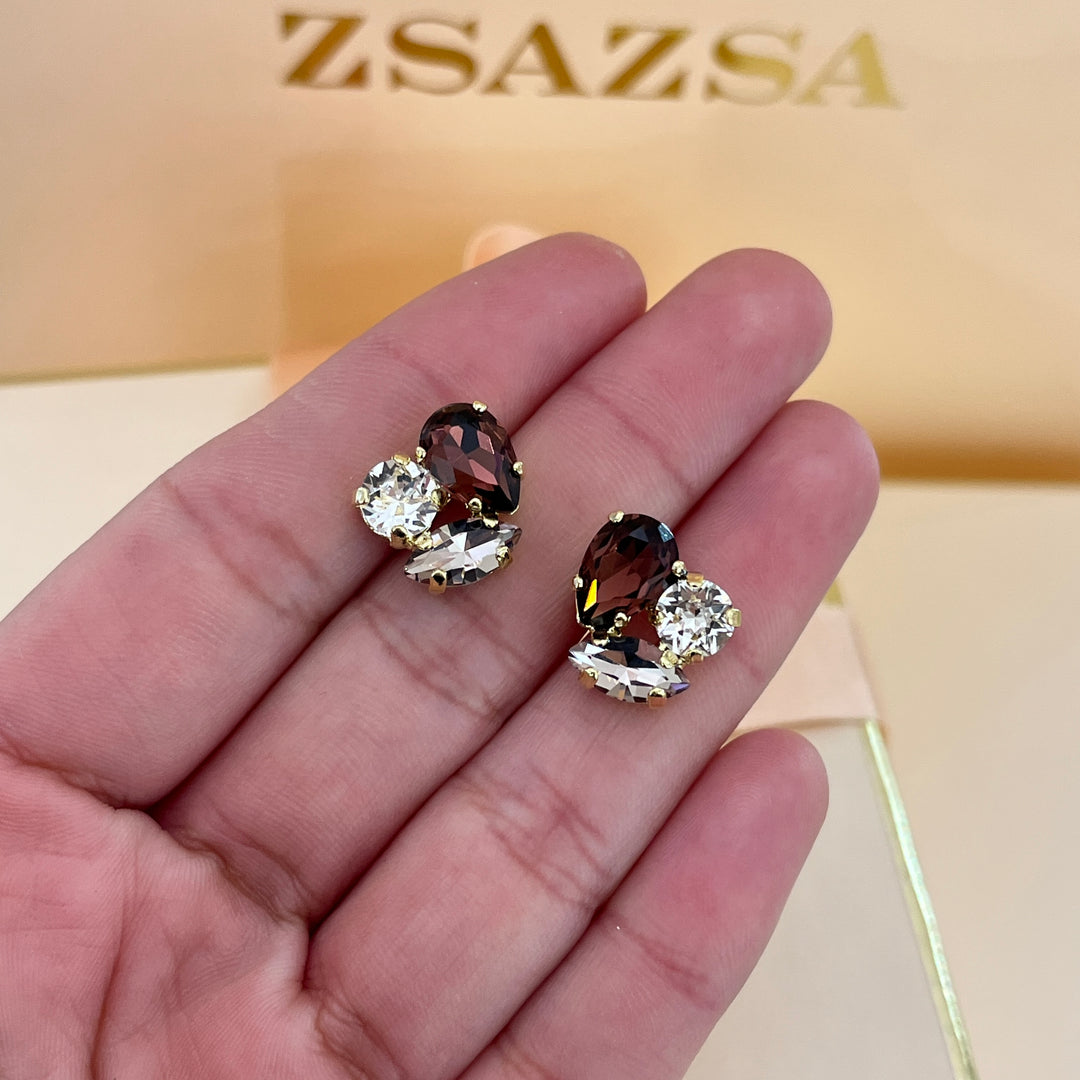 Purple Swarovski crystal set