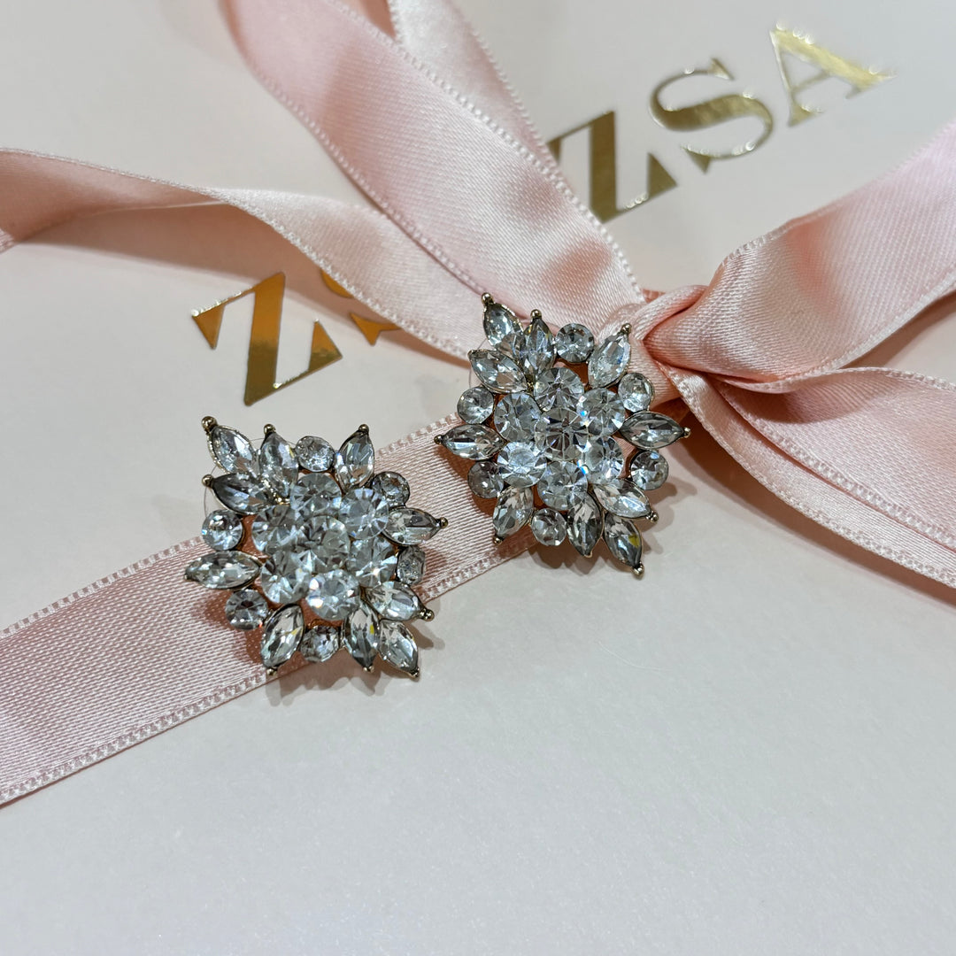 Marquise studs earrings