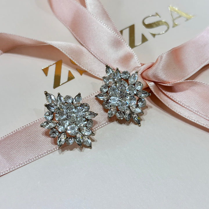 Marquise studs earrings