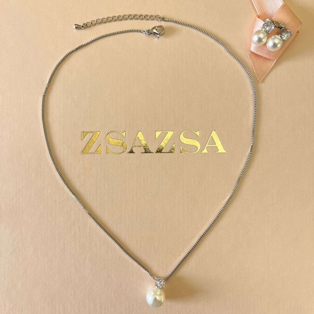 Zircone & pearls set