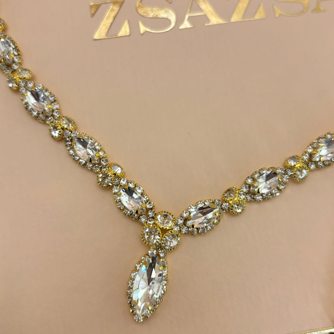 Rhinestone marquise set