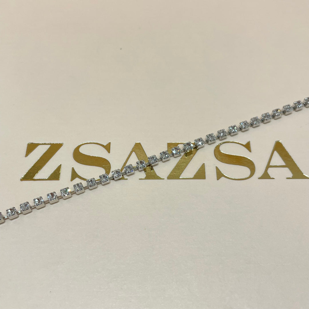 Silver tennis bracelet