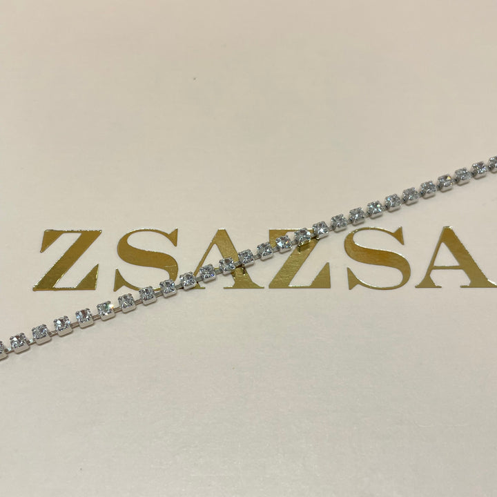 Silver tennis bracelet