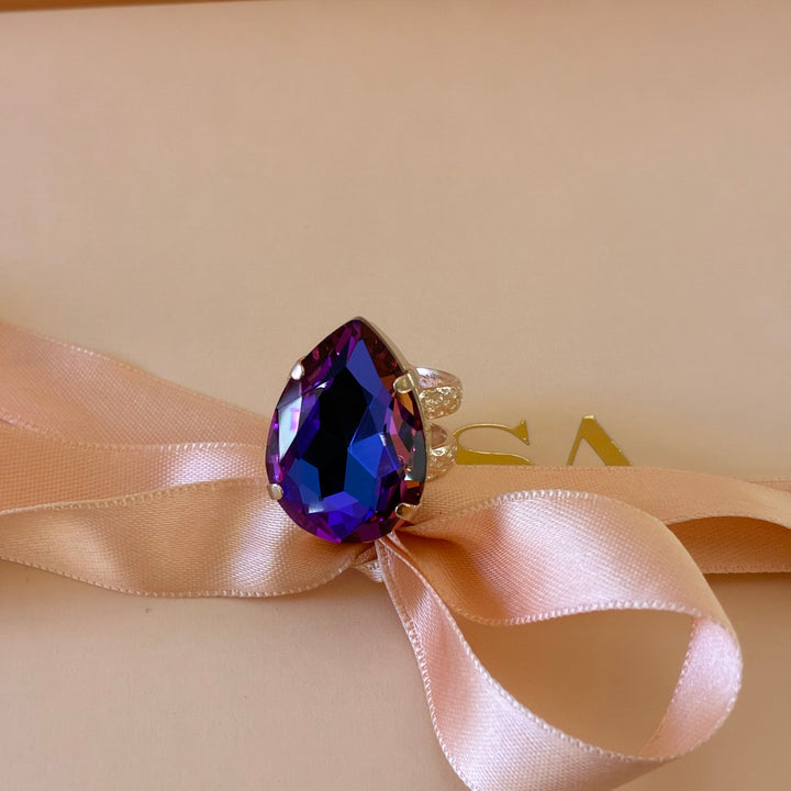 Handmade purple rose gold set