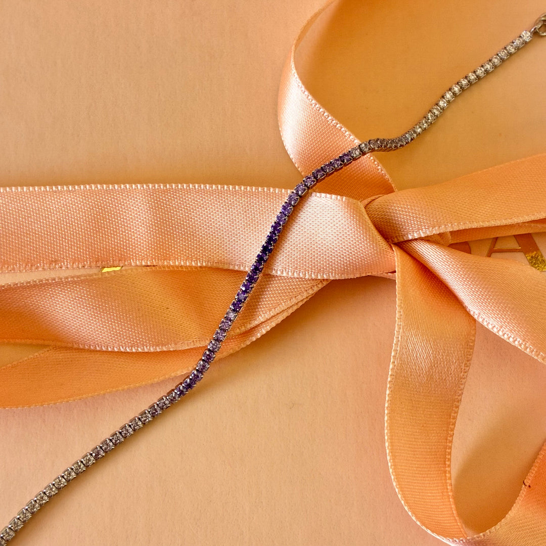 Purple Sterling silver set