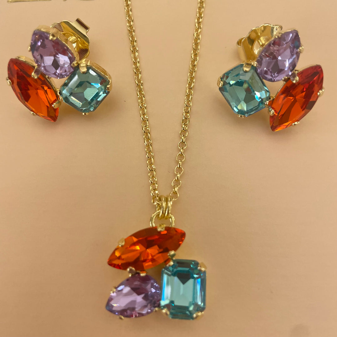 Mix of Swarovski crystals colours set