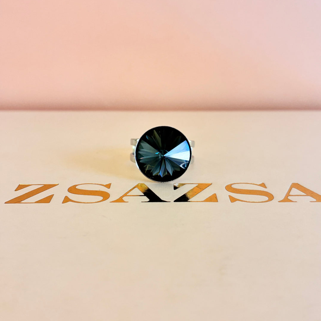 Black Swarovski crystals set