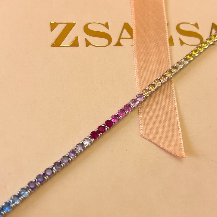 Multicolour zircone bracelet