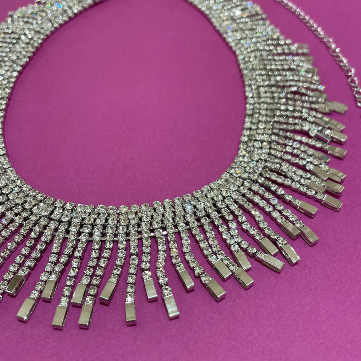 Rhinestone choker