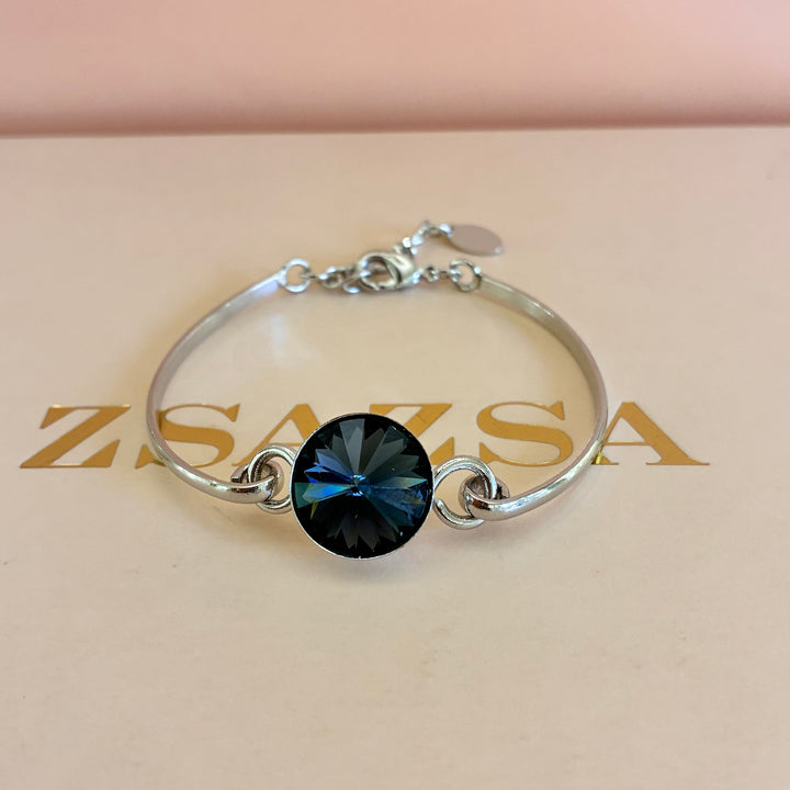 Black Swarovski crystals set