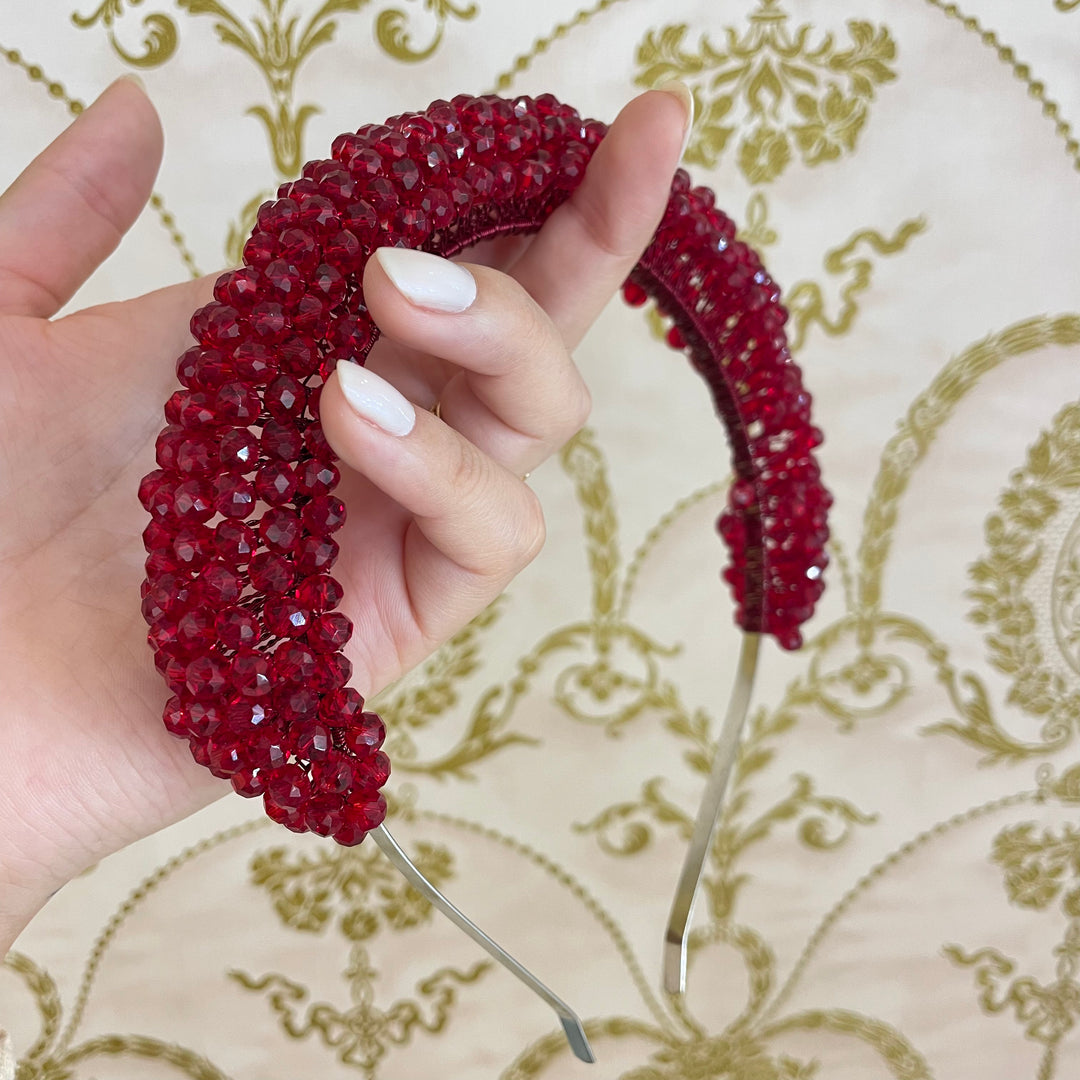 Dark red Headband