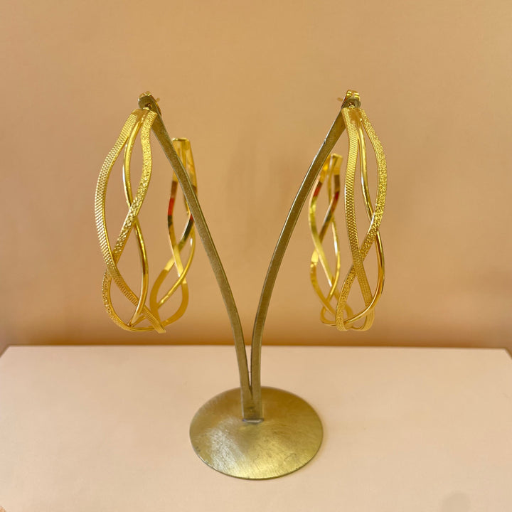 Twisted gold handmade set