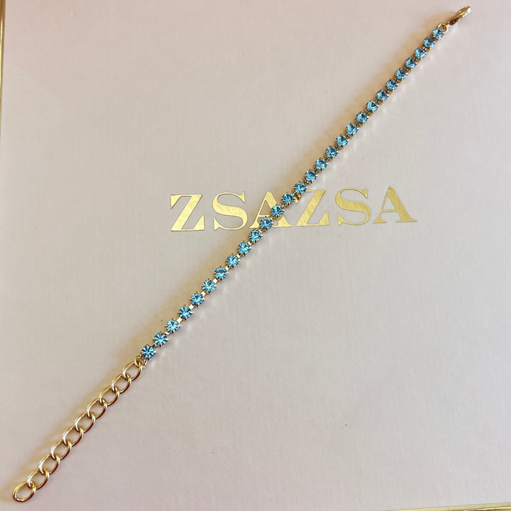 Turquoise Preciosa crystals bracelet