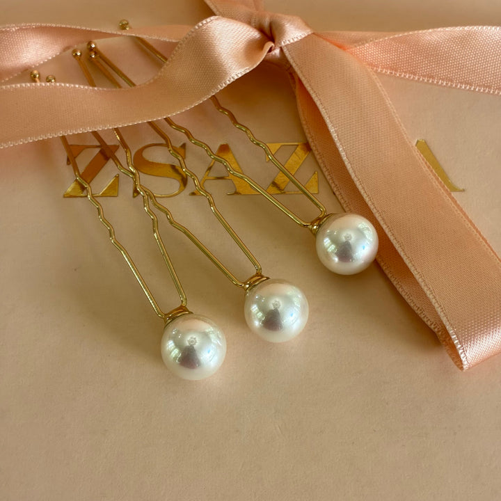 Pearl medium size hair pin