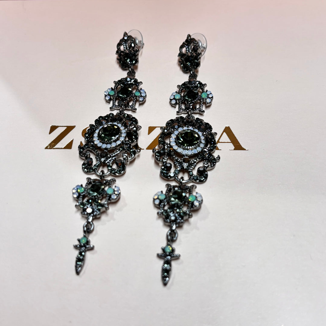 Vintage grey earrings