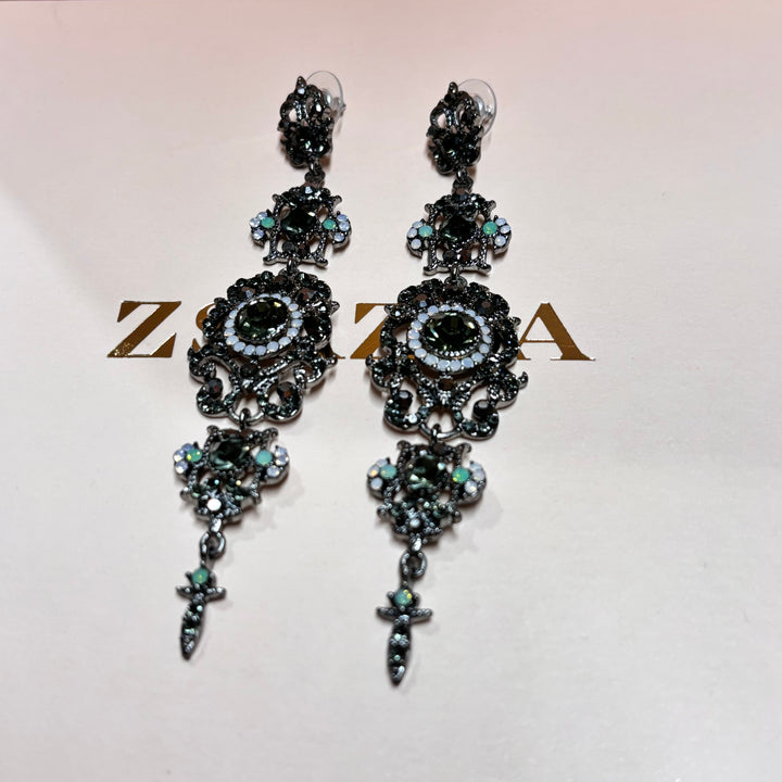 Vintage grey earrings