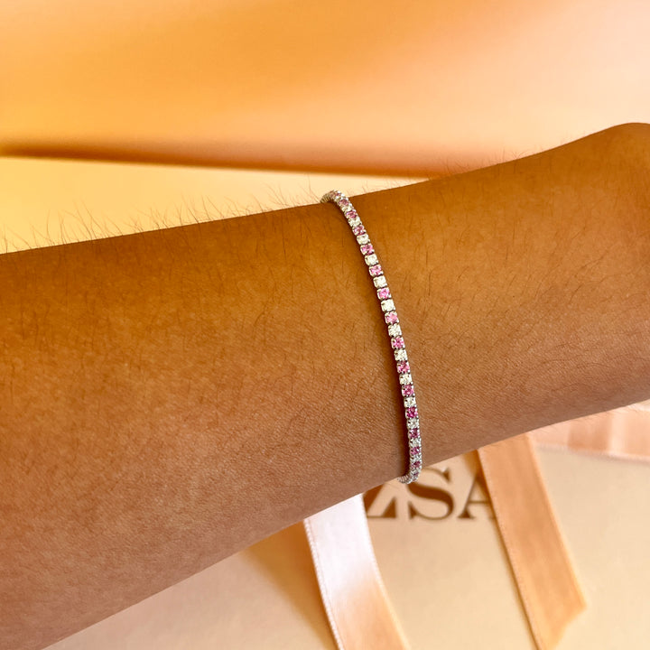 Pink zircone bracelet