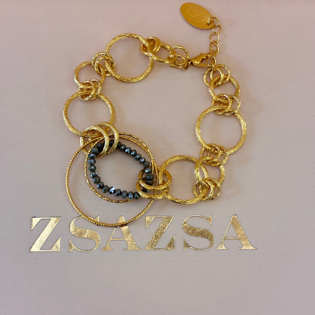 Handmade olive green beaded set