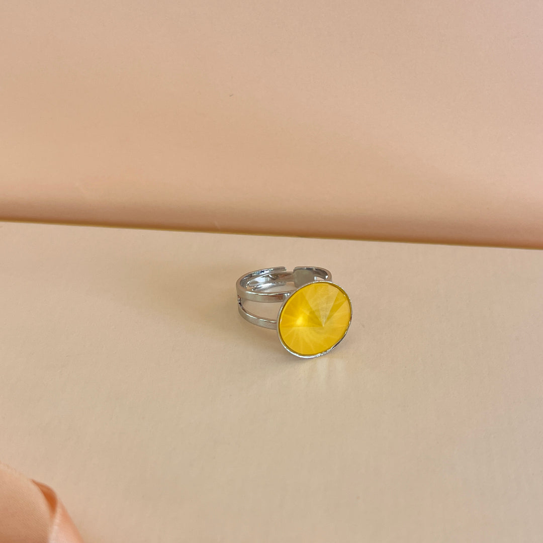 Yellow Swarovski crystals set