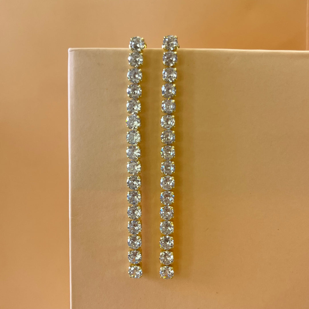 Long tennis earrings
