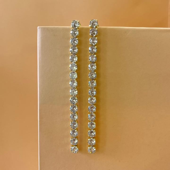 Long tennis earrings