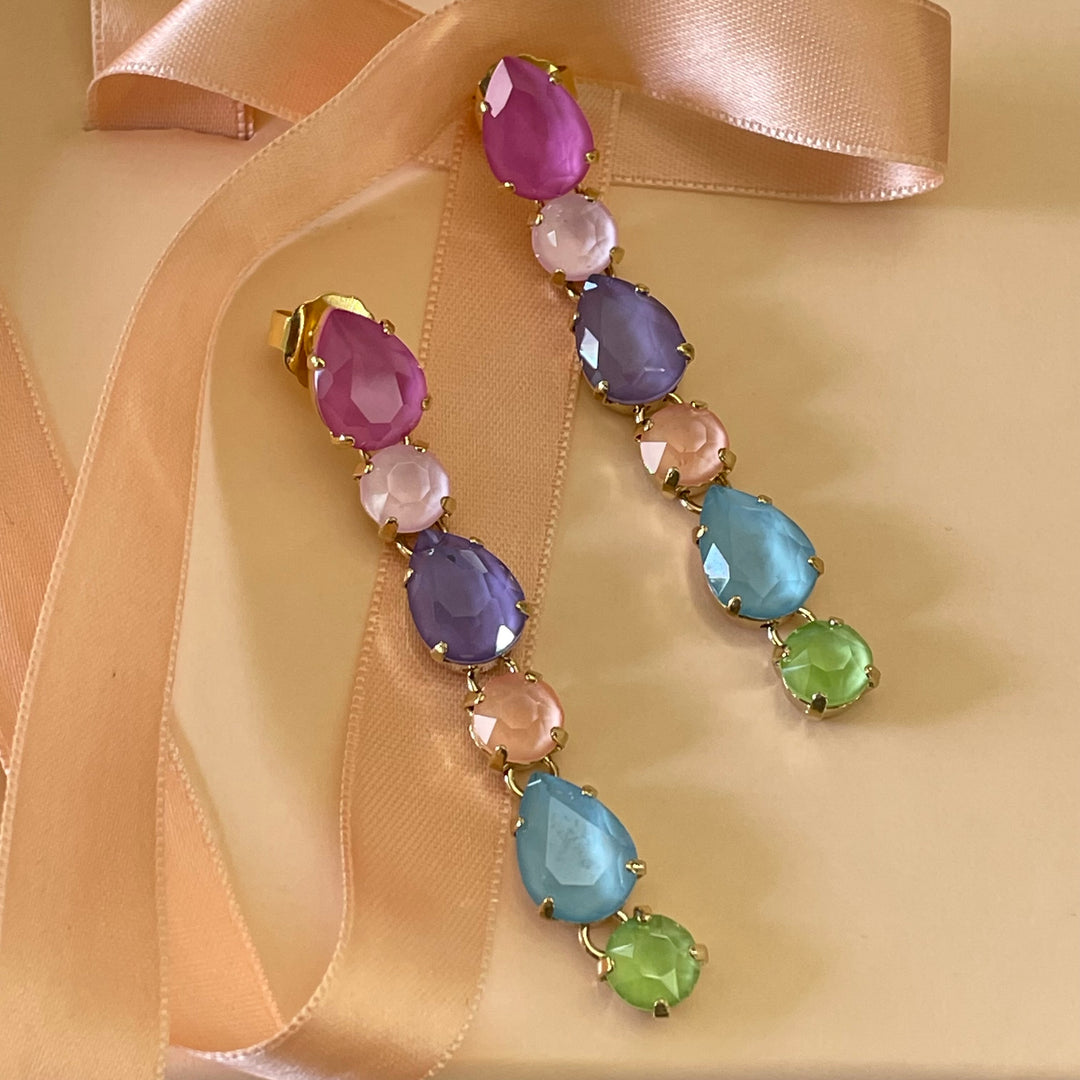 Multicolour Swarovski crystals Set