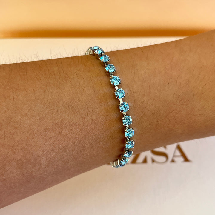 Turquoise Preciosa crystals bracelet