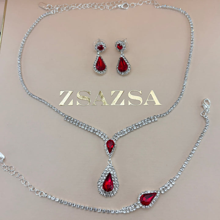 Rhinestone red set