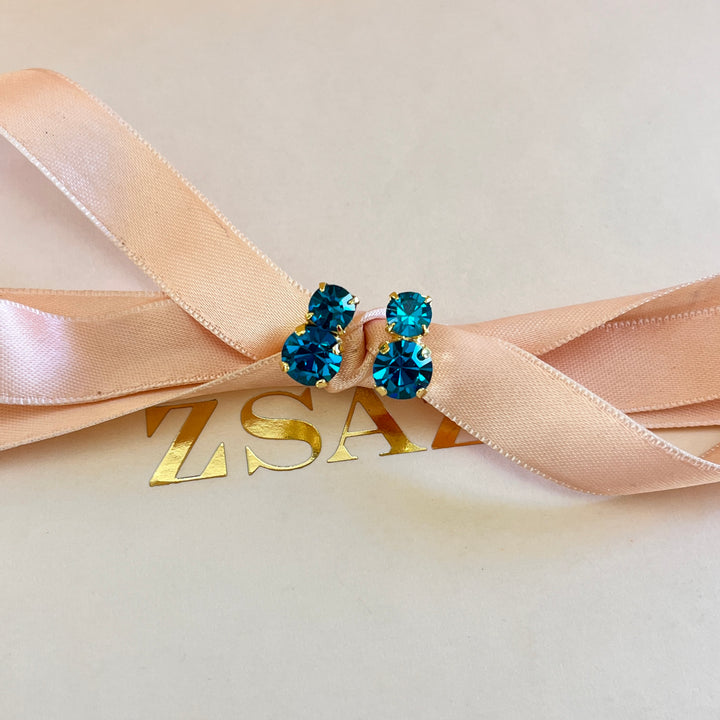 Verdemar preciosa crystals studs