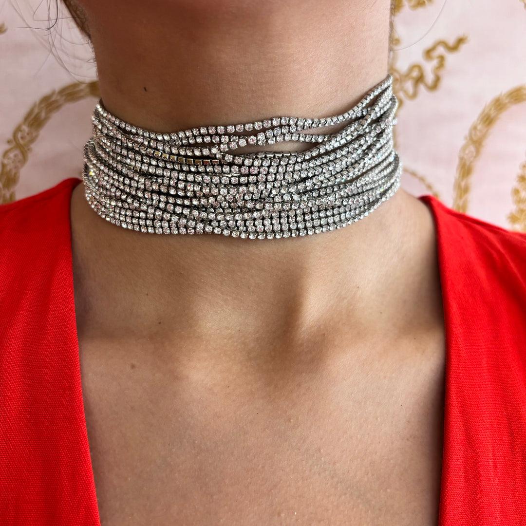 Rhinestone Choker