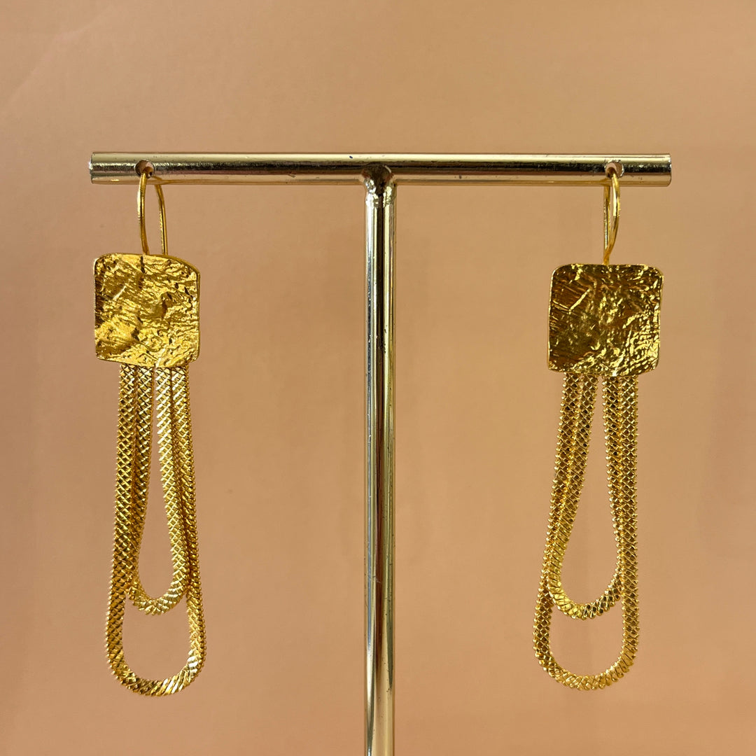 Geometric gold handmade set