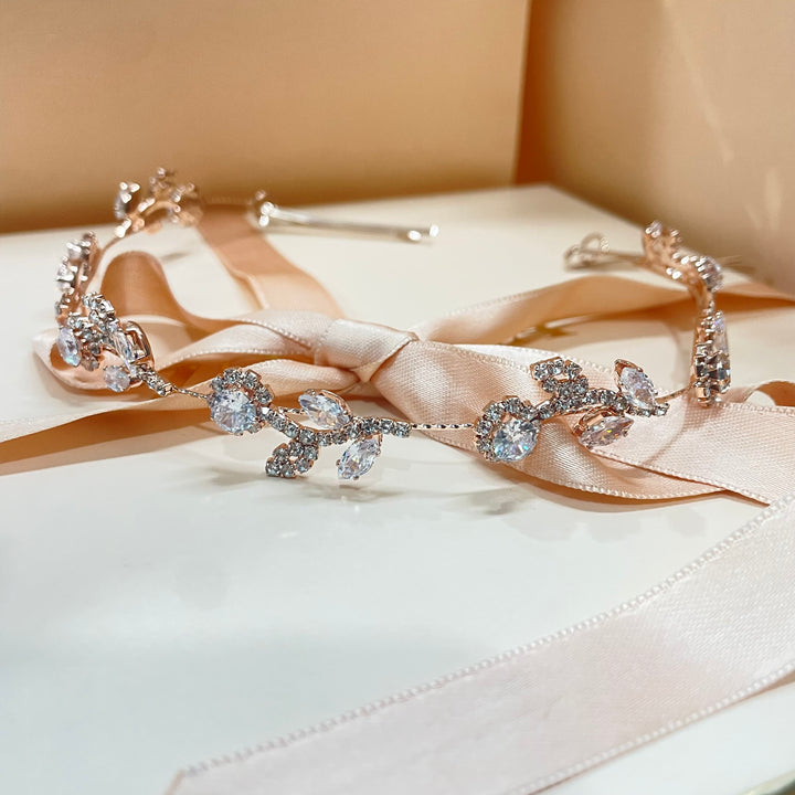 Rose gold Flower detail headpiece