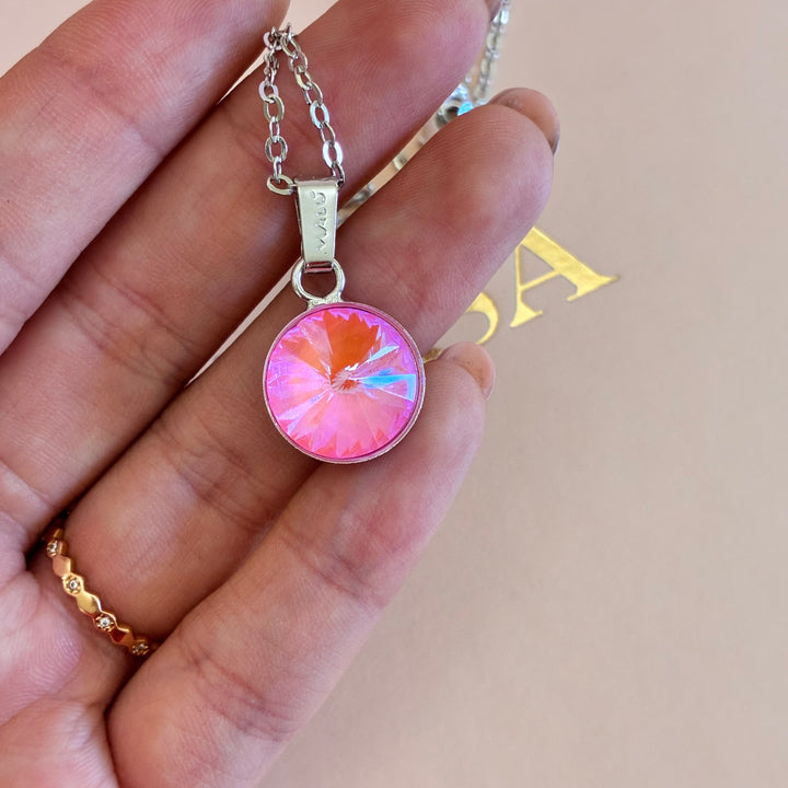 Pink Swarovski crystals set