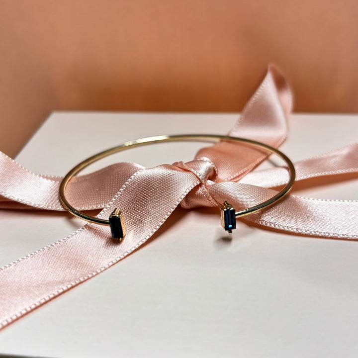 Dainty navy blue bangle