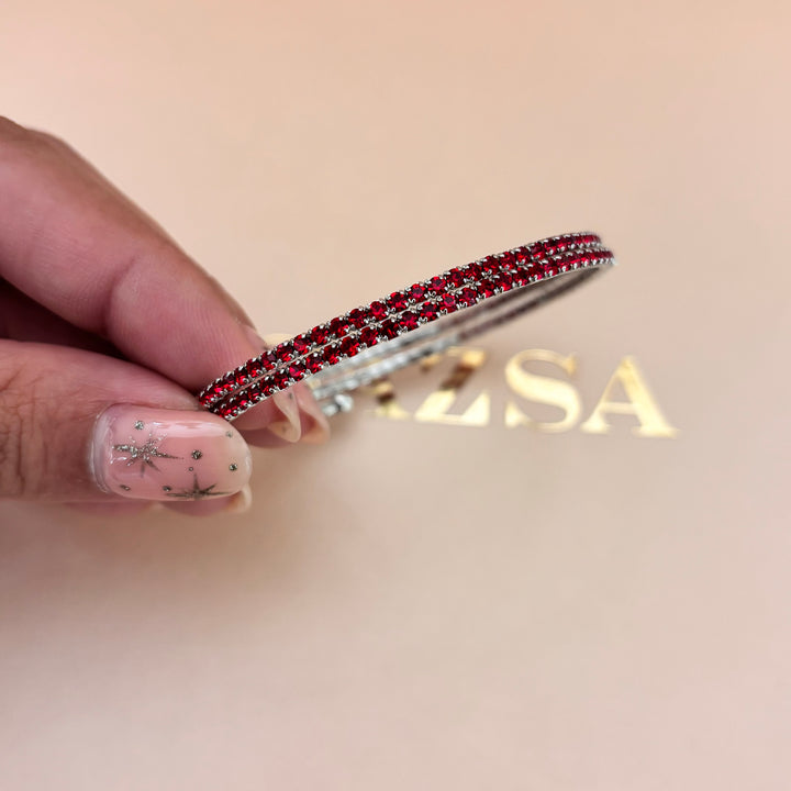 Dainty red bangle