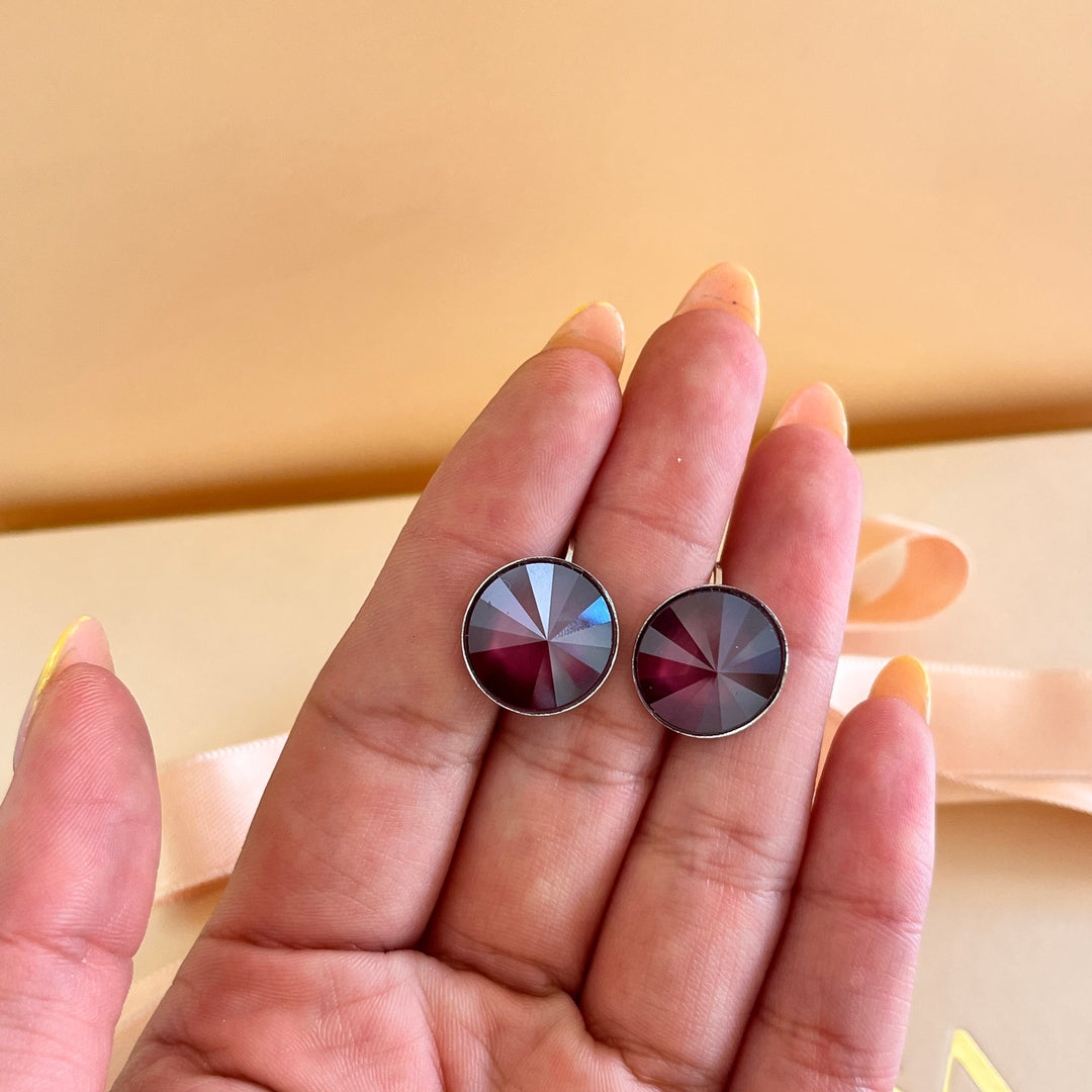 Purple Swarovski crystals set