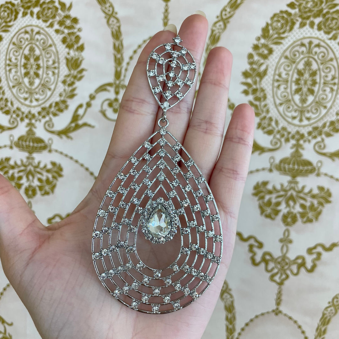 Big teardrop earrings