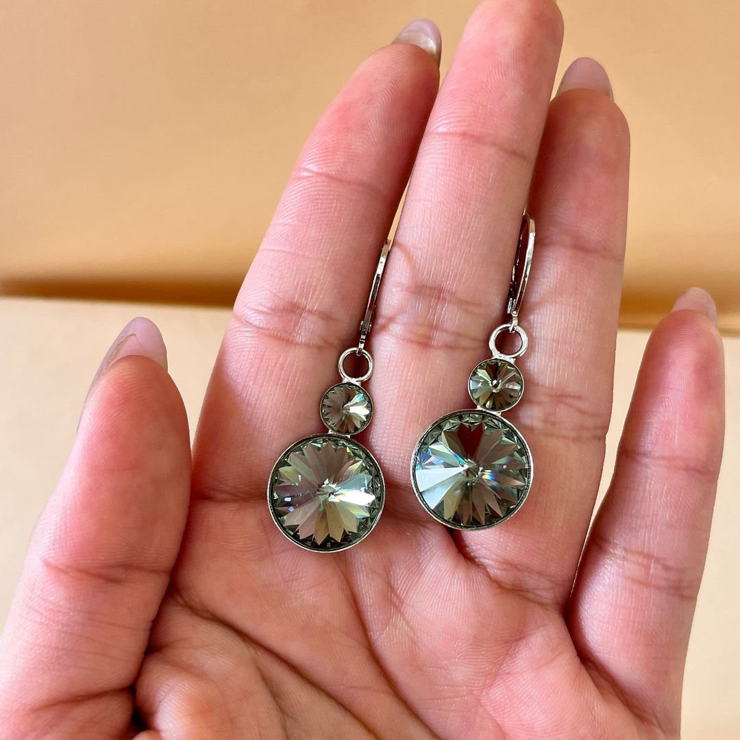 Grey Swarovski crystals set